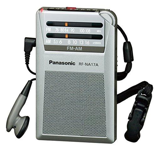 Panasonic FM/AM 2 band commuter radio silver RF-NA17A-S