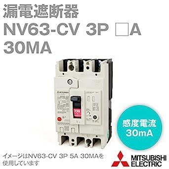 Mitsubishi Electric NV63-CV 3P 50A 30MA (earth leakage breaker) (3 poles)  (AC 100-440) NN