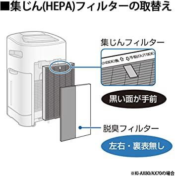 純正品】 シャープ 加湿空気清浄機用 集じんフィルター HEPAフィルター