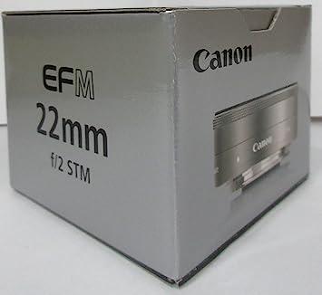 Canon Single Focus Wide Angle Lens EF-M22mm F2 STM Silver Mirrorless SLR  Compatible EF-M222STMSL