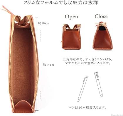 High Quality Tochigi Leather Pencil Case, Leather Pen Case