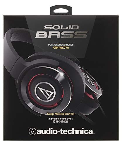 audio-technica SOLID BASS ポータブルヘッドホン 重低音 ブラック