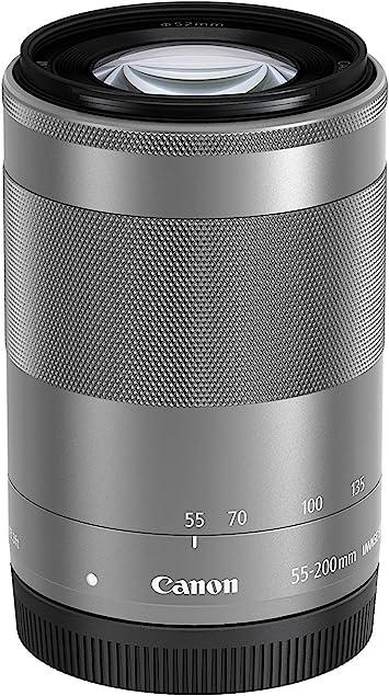 Canon Telephoto Zoom Lens EF-M55-200mm F4.5-6.3 IS STM (Silver