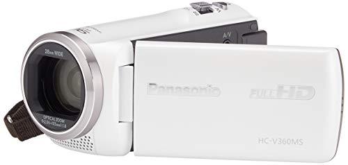 パナソニック HDビデオカメラ V360MS 16GB 高倍率90倍ズーム ホワイト ...