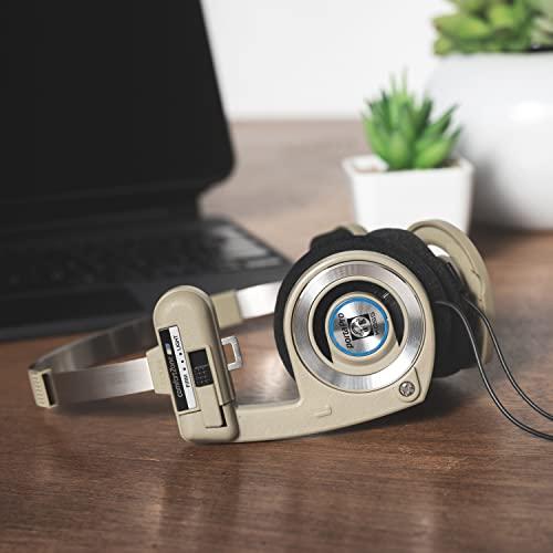 Koss Porta Pro Limited Edition Black Gold On-Ear Headphones, in-Line  Microphone, Volume Control and Touch Remote Control, Includes Hard Carrying  Case