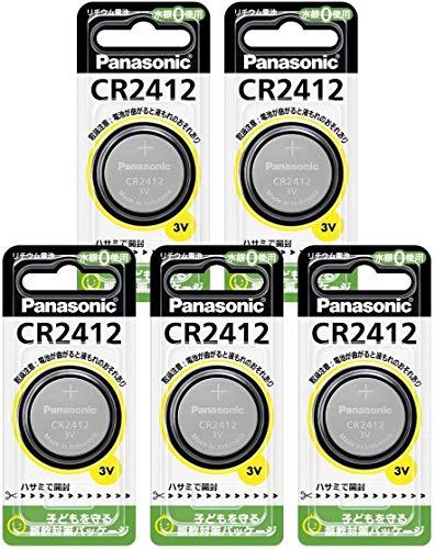 Buy Panasonic Lithium Coin Battery CR2412 CR-2412P (Set of 5) from