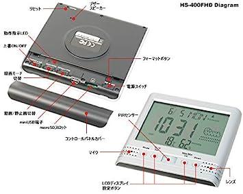 Digital watch type video camera Unattended recording with PIR sensor! 5  days standby [HS-400FHD]