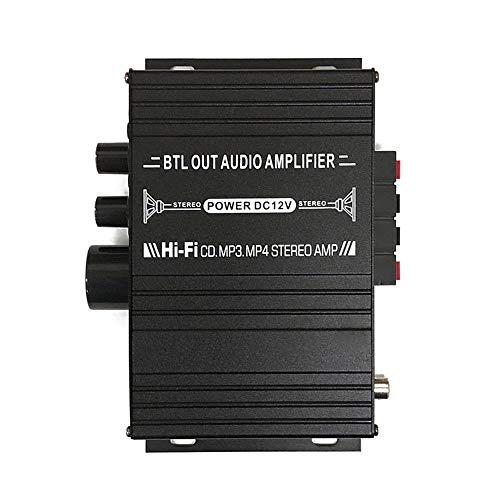 lifepower 小型2chオーディオアンプ 出力40W＋40W USB/SDカード再生可 アルミボディ Hi-Fiステレオ  12V/2Aアダプター/リモコン付 多機能パワーアンプ 各種音楽プレーヤー 車載用アンプ 日本の商品を世界中にお届け ZenPlus