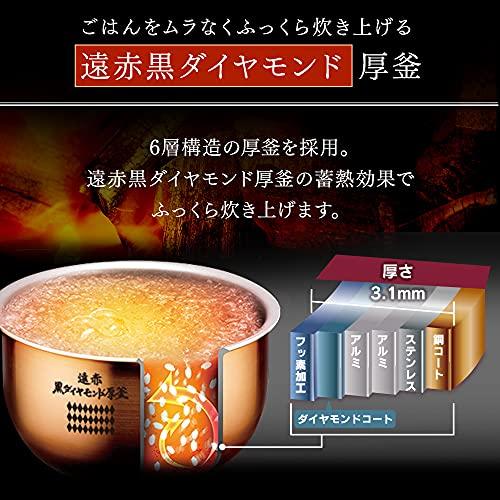 Iris Ohyama Separate Measuring IH Jar Rice Cooker 3 Cups KRC-IM30-R Red