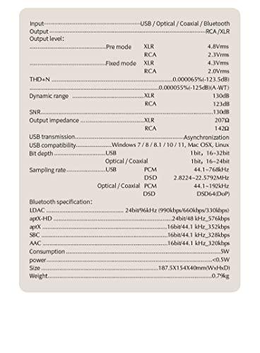 S.M.S.L SU-9n ES9038PRO Bluetooth5.0 ハイレゾ オーディオ DAC