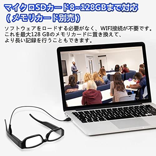 目線撮影に最適なハイビジョン対応の黒縁メガネ型スパイカメラ LXMIMI