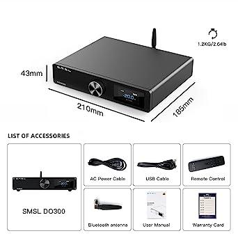 SMSL DO300 MQA DAC ES9039MSPRO XU316 DSD512 PCM32bit/768kHz