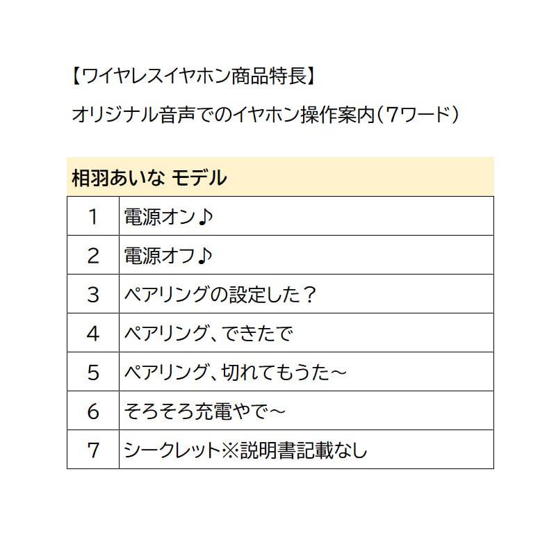 TRUE WIRELESS STEREO EARPHONES相羽あいなモデル『オトもラジオ