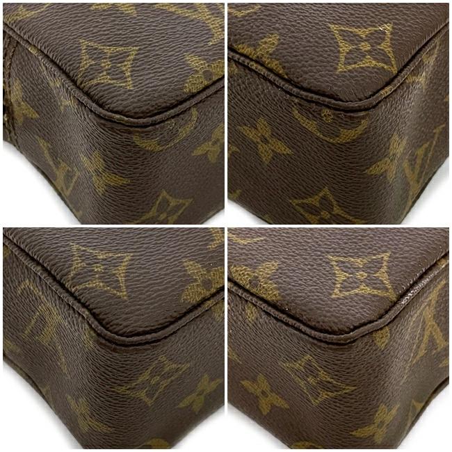 ルイ ヴィトン ポーチ トゥルーストワレット 19 ブラウン モノグラム M47526 小物入れ 中古 LOUIS VUITTON 茶色 ファスナー