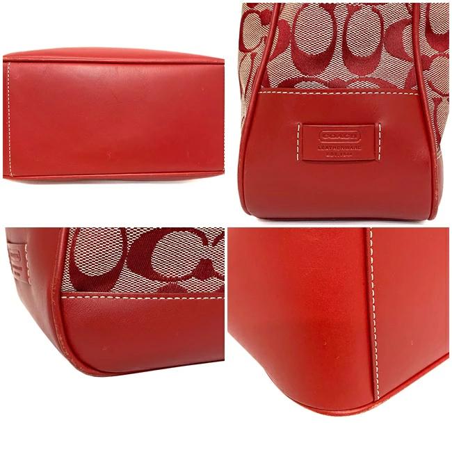 Coach Purse: 6045 Red Signature Shoulder Bag