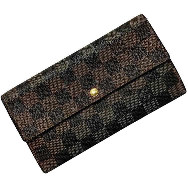 Buy Louis Vuitton Bi-Fold Long Wallet Portofeuil Sarah Brown ...
