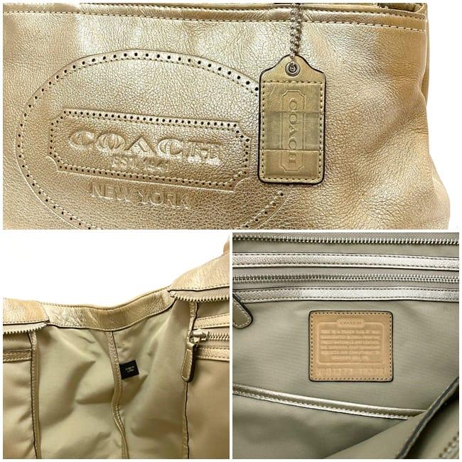 Gold best sale coach purses