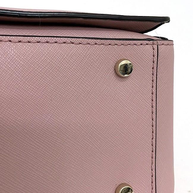 Kate spade 2way bag pink WKRU5392 beautiful leather used kate spade handbag  shoulder bag simple shawl