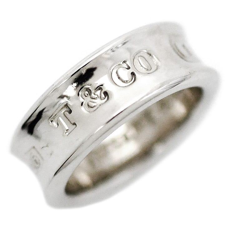 ティファニー ナロー リング シルバー 1837 指輪 8号 Ag 925 Sランク TIFFANY&Co. 新品 仕上げ済み 幅広 ジュエリー
