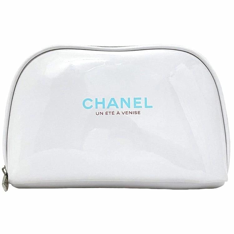 Chanel White Cosmetic Pouch