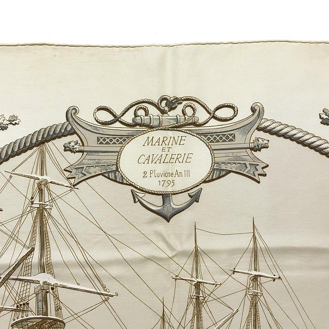 エルメス Marine et Cavalerie 1795 スカーフ - バンダナ/スカーフ