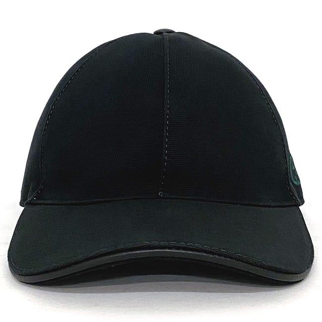 Buy Gucci cap black green interlocking 08.338.986/0001-16 cleaned