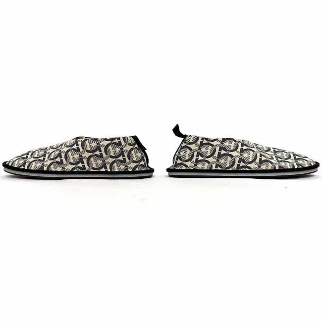 Buy Salvatore Ferragamo Loafers Beige Navy Gancini 0756696 Good