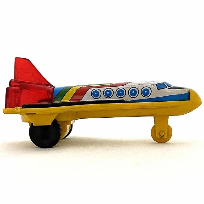 スペースシャトル おもちゃ 飛行機 ブリキ プラスチック 中古 玩具 ヴィンテージ 昭和 レトロ V-27 SPACE イエロー 黄色 コレクション