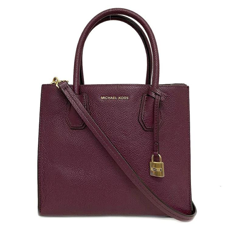 Buy Michael Kors 2WAY Bag Purple Martha Handbag Key Leather Used