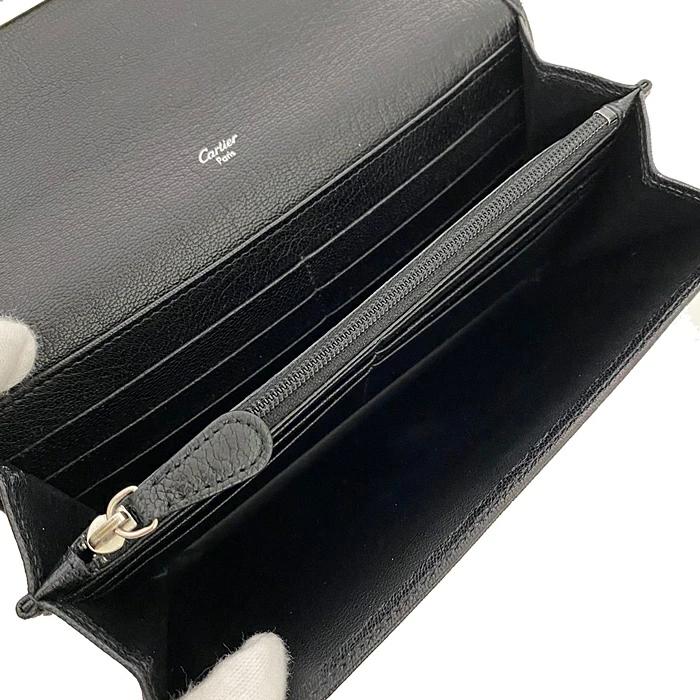 【爆買い正規品】 Cartier - カルティエ 二つ折り 長財布 ブラック ホック式 黒の通販 by フリマハイクラス｜カルティエならラクマ