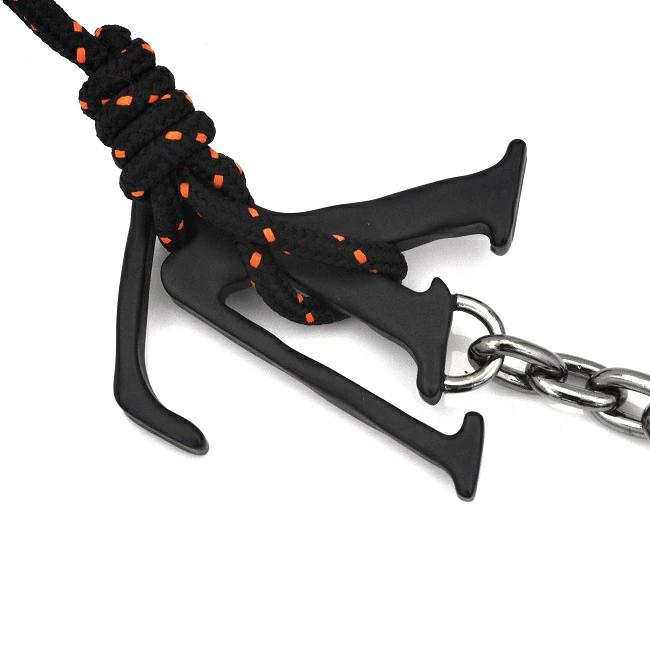 Buy Louis Vuitton Keychain Portocre Shape Rope Silver Black Orange
