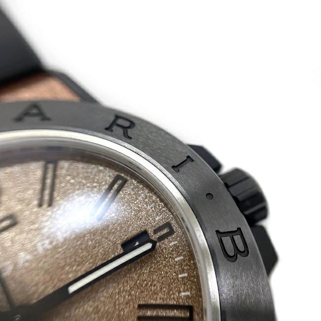 ブルガリ 腕時計 ブラック ブラウン DG41 SMC OH済み マグネシウム ピーク セラミック ラバー サファイアクリスタル 中古 AH0774