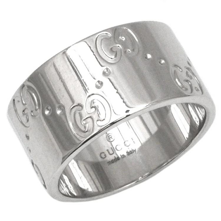 Buy Gucci Icon Ring WG White Gold GG Ring No. 8 #8 750 K18 S Rank