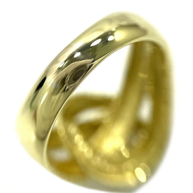 スネイク リング YG イエローゴールド 9号 指輪 #9 750 K18 ダイヤモンド Sランク 新品 仕上げ済み アクセサリー ジュエリー 宝石  ヘビ