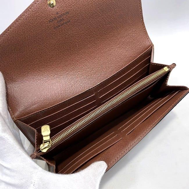 Louis Vuitton Long Wallet Portefeuille Sarah Brown Gold Monogram M60531  Bi-Fold