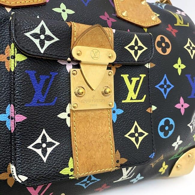 Louis Vuitton Monogram Multicolor Speedy 30 Noir M92642 Handbag