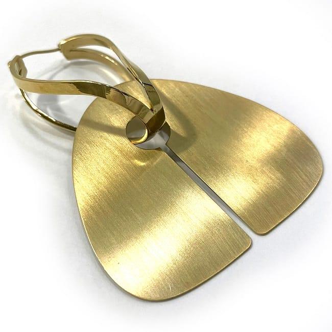 Louis Vuitton Silver & Gold Metal Plated Earrings, Louis Vuitton