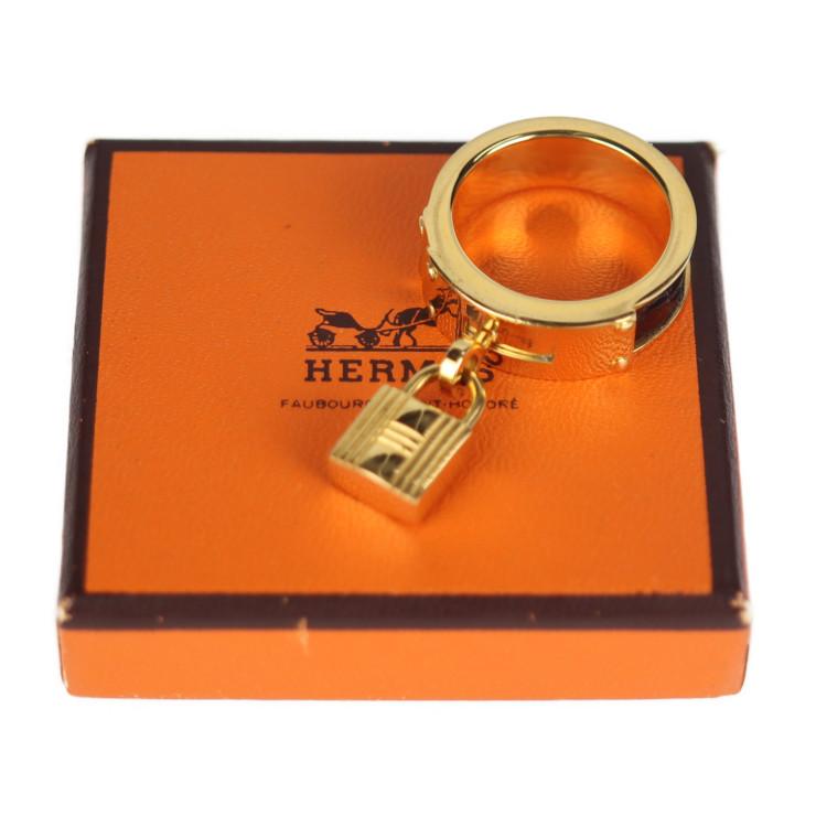 HERMÈS Scarf Ring Trio Scarf Ring in Gold with Gold hardware-Ginza Xiaoma  – Authentic Hermès Boutique