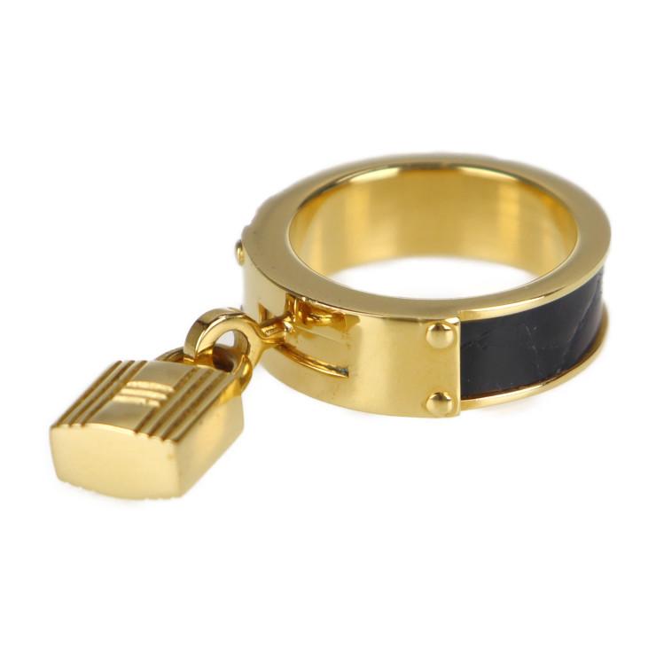 Pre Loved Hermes Scarf Ring Herculed Ring Gold Gold Women – Bluefly