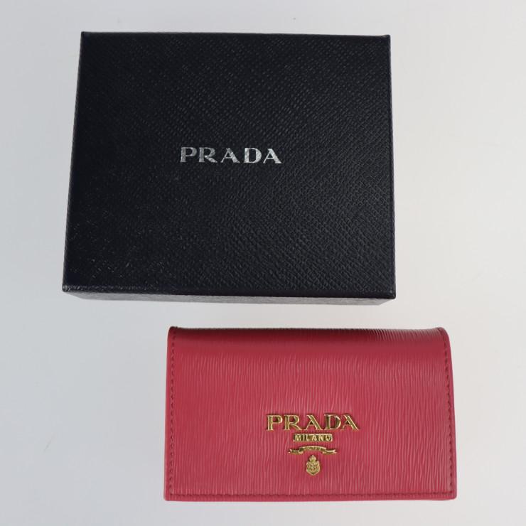 PRADA カードケース 1MC122 VITELLO MOVE I カーフレザー ゴールド金具