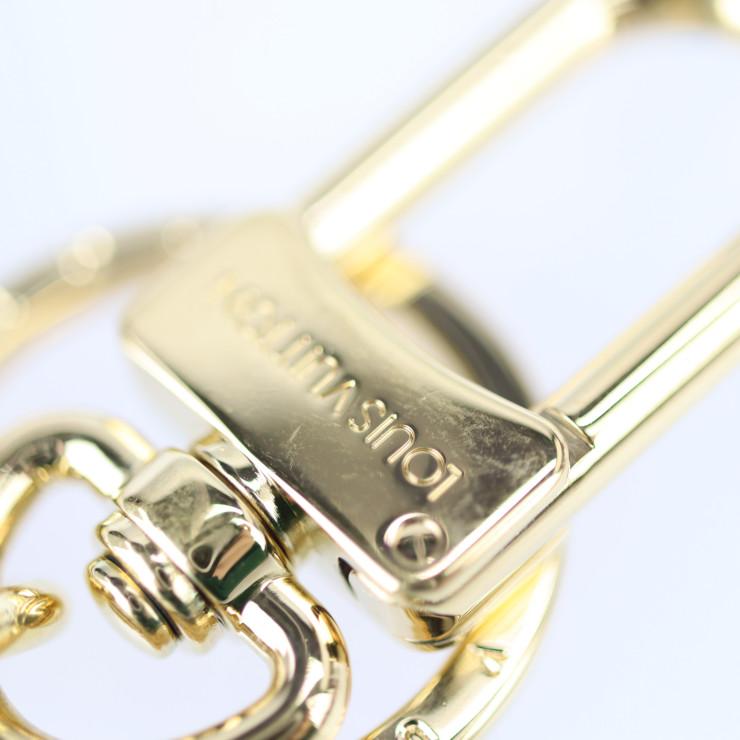 Louis Vuitton Padlock & Key Ring Brown