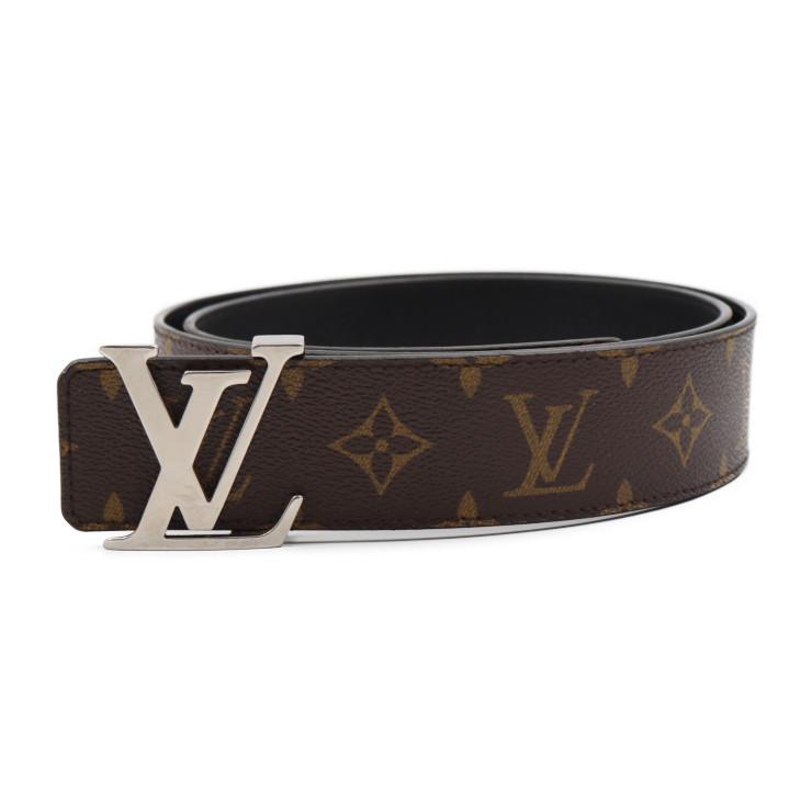 Louis Vuitton Lv initials 40mm matte black belt (M0449Q, M0449V)