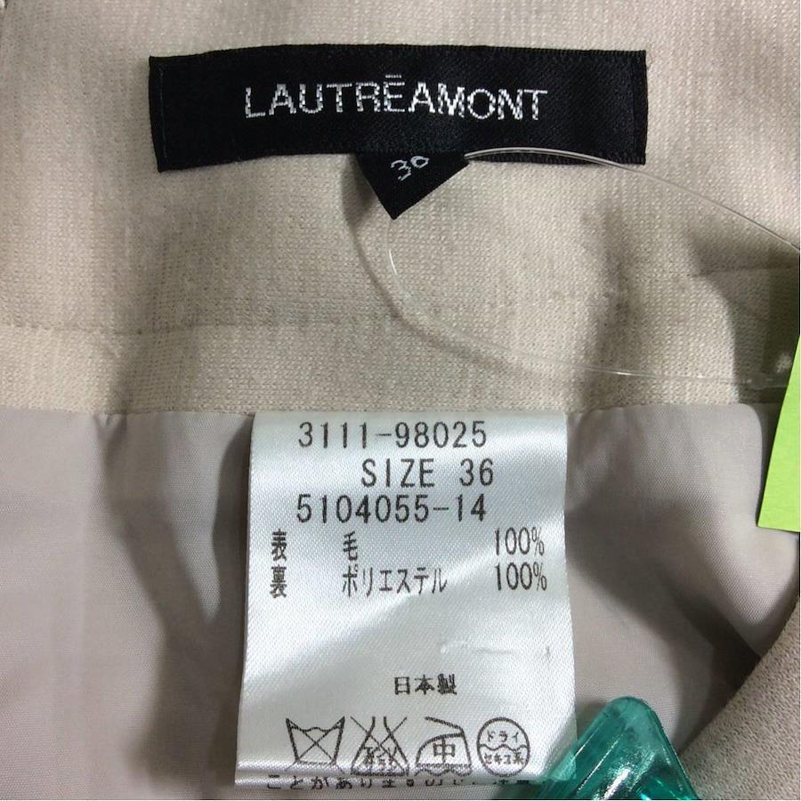 LAUTREAMONT Lautre Amon front tuck skirt beige color size 36