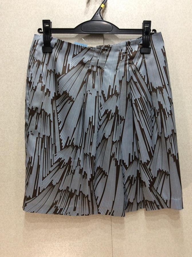 GALLARDA GALANTE dark brown x light blue pattern skirt - 網購日本