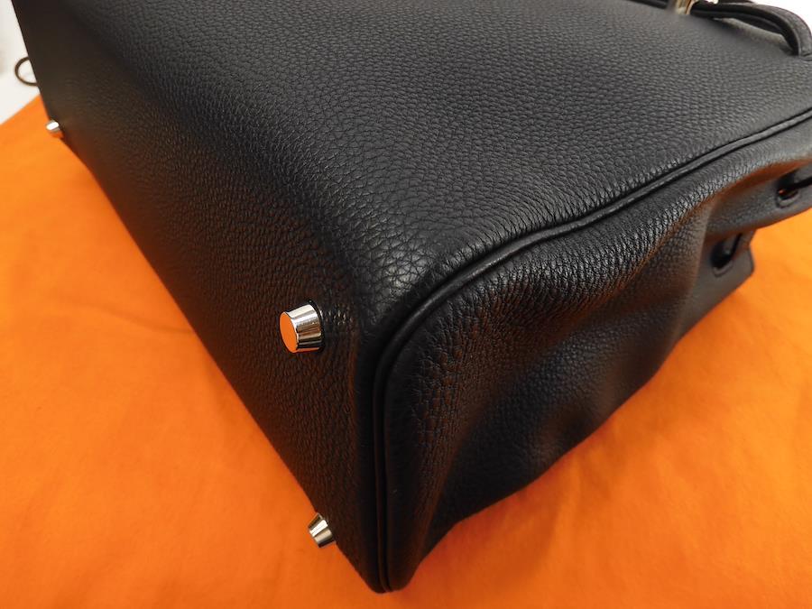 Buy Hermes cabana togo black silver metal fittings tote bag