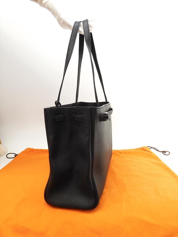 Buy Hermes cabana togo black silver metal fittings tote bag