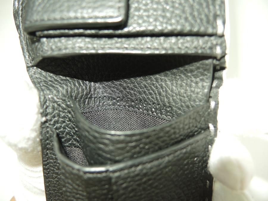 Fendi compactwallet Selleria leather dark gray bi-fold wallet