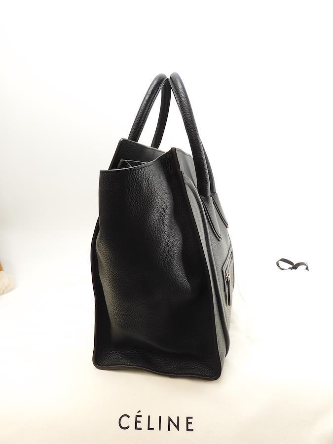 Buy Celine Mini Luggage Leather Black Handbag Large Tote Bag Good