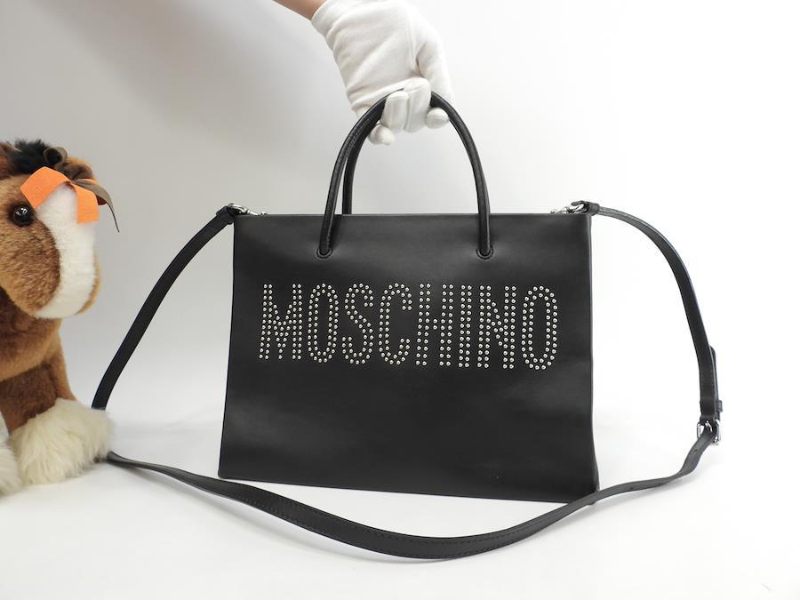 Moschino small discount leather shoulder bag