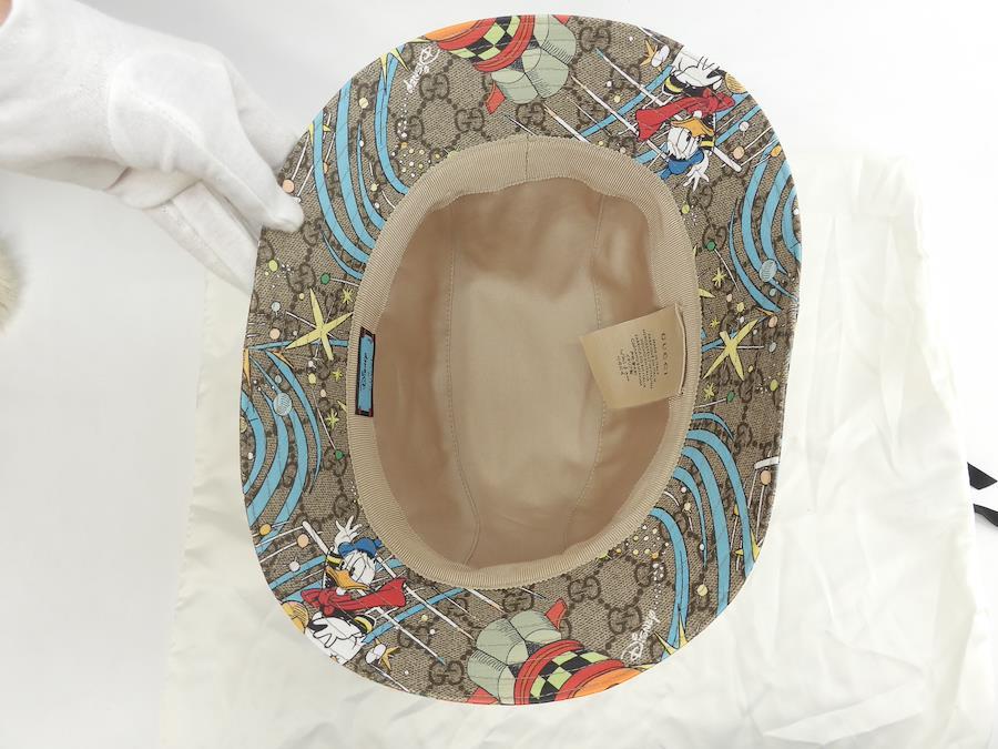 Buy Gucci Hat Disney Collaboration GG Supreme Ash Cap Donald Duck